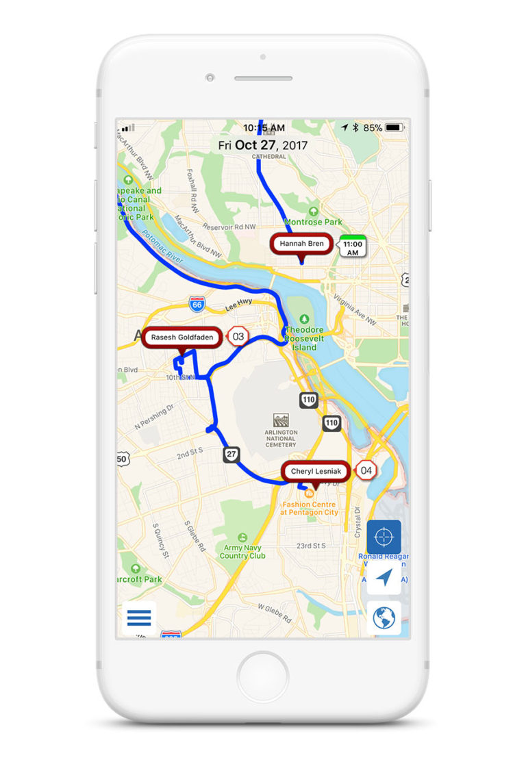 iphone_route_vertical | Mapview (formerly Sales Navigator) - Route