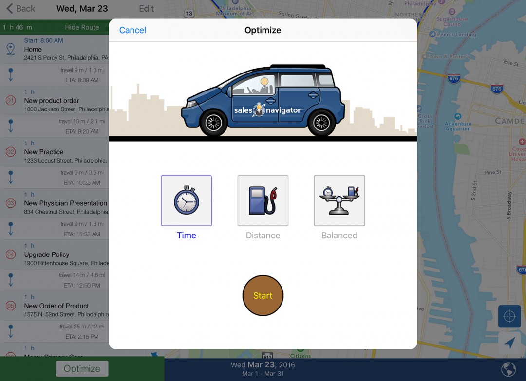 Create And Optimize Routes | Mapview (formerly Sales Navigator) - Route ...